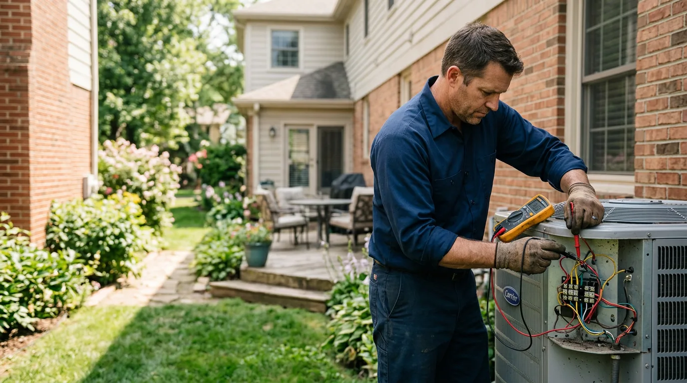 HVAC technician working near Jamesville, VA